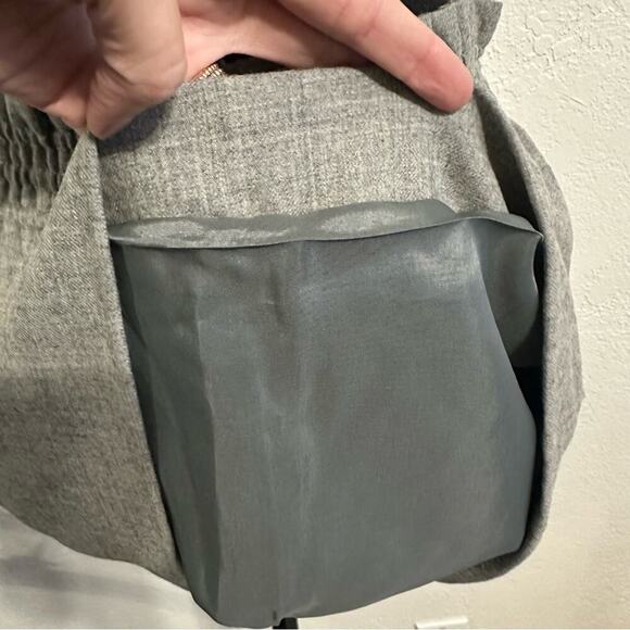 J. Crew Sidewalk Wool Skirt size US 6 Smocked Elastic High waist Pockets - Picture 10 of 12